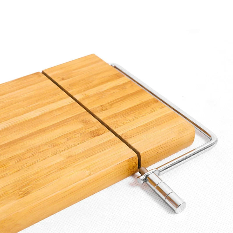 BambooSlice™ - Tabla Cortadora de Queso y Jamón de Bambú Herramienta de Cocina Profesional