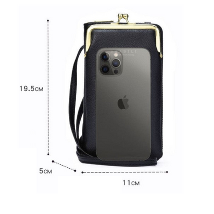 CardWallet© -  Morral con Monedero - 2 compartimientos Porta Celular
