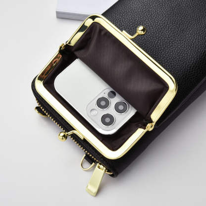 CardWallet© -  Morral con Monedero - 2 compartimientos Porta Celular