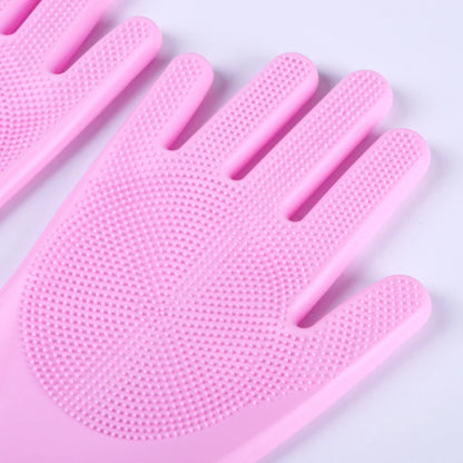 ScrubberGloves™ - Set de 2 Pares de Guantes de Látex para Limpieza y Lavado de Platos