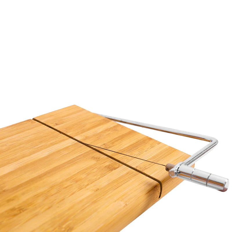 BambooSlice™ - Tabla Cortadora de Queso y Jamón de Bambú Herramienta de Cocina Profesional