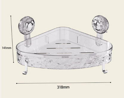 EdgeLux™ –  Estante Esquinero Minimalista de baño