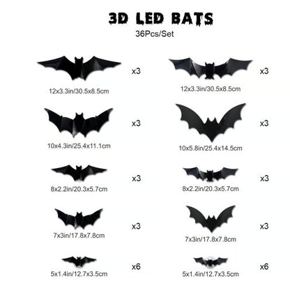 3D Bat Design LED Decoration