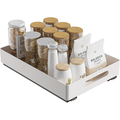 SlideEase™ - Estante Organizador Deslizable para Almacenamiento de Platos y Vajilla en Cocina