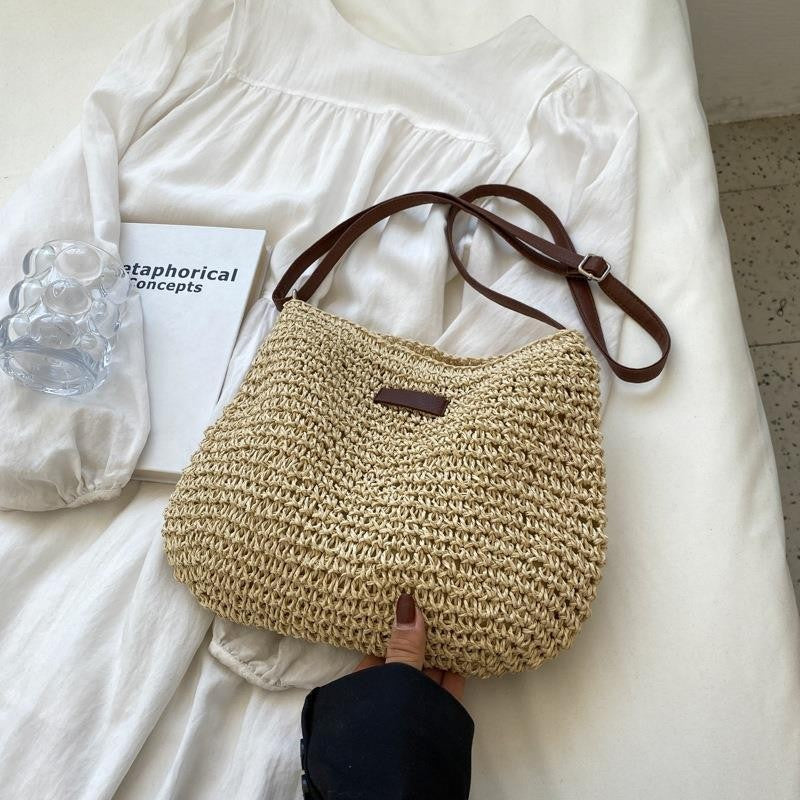 Bolso Sienna™ - Bolso Boho de Paja Tejida con Forro Interno