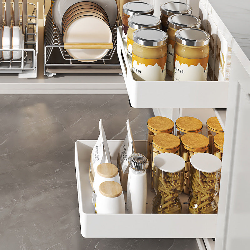 SlideEase™ - Estante Organizador Deslizable para Almacenamiento de Platos y Vajilla en Cocina