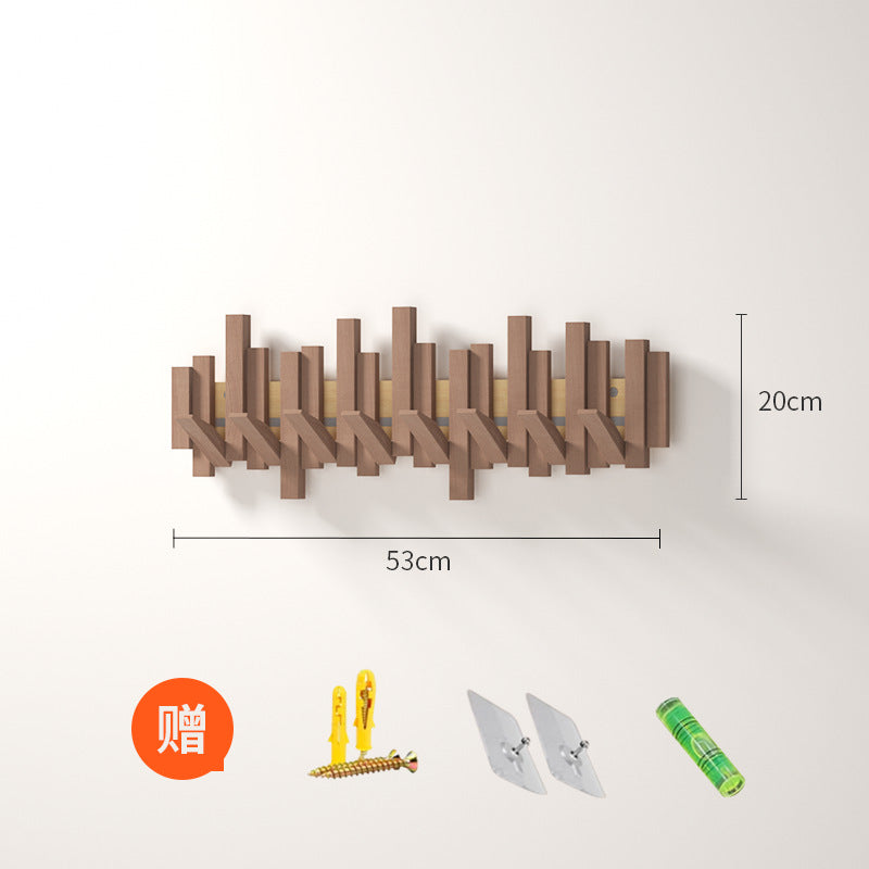 NordicHook™ - Perchero Nórdico de Madera de Ganchos Plegables con Máxima Comodidad