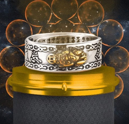 Anillo Feng Shui Pixiu de la Riqueza de Dragón