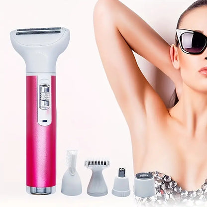 FlexTrim™ - Afeitadora Eléctrica 5 en 1 para Mujer con Carga USB