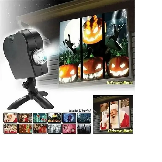 🔥Hot Sale 60% OFF💀 2025 New Upgrade Halloween/Christmas Holographic Projection