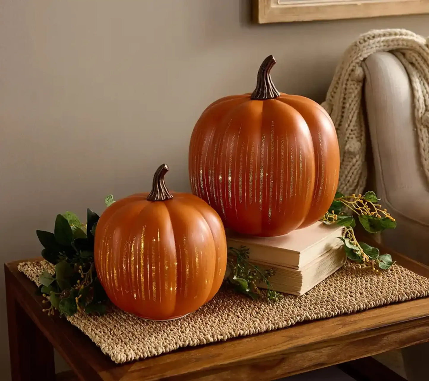 🔥2025 HOT SALE - 🎃✨ Illuminated Starry Night Glass Pumpkins by Valerie(✨Same as in the video)